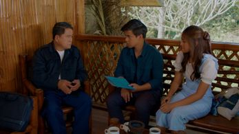Soliman Cruz, Khalil Ramos, and Gabbi Garcia in Love You Stranger (2022)