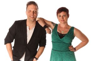 SiriusXM hosts Ward Anderson and Allison Dore. 