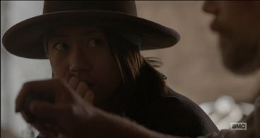 Anson Mount and Angela Zhou in Hell on Wheels (2011)