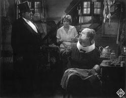 Marlene Dietrich, Kurt Gerron, and Emil Jannings in The Blue Angel (1930)