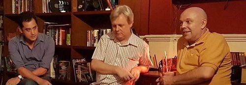 Tom Waller, Paul Spurrier and myself at 15th Anniversary Screening of Butterfly Man