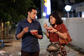 Dian Sastrowardoyo and Oka Antara in Aruna & Her Palate (2018)