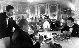 Anthony Quinn, Christian Slater, and Frank Collison in Mobsters (1991)