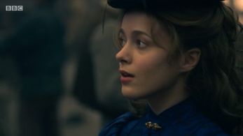 Still of Claes Bang and Lily Dodsworth-Evans in Dracula, Blood Vessel