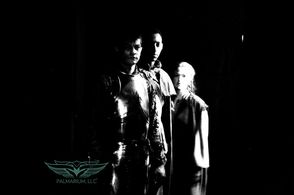 Brandon Tyler Harris as Denzikel, Brandon Gill as Rahim, and Taylor Rose as Arcadia.