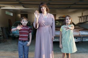 Melanie Lynskey, Antonella Rose, and Hudson Hughes in Candy (2022)