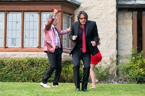 Alon Aboutboul and Sergio Peris-Mencheta in Snowfall: Celebration (2022)