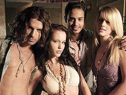 Clayton Cannon, Mercedez, Divini Rae, and Rafael Ortiz in The Erotic Traveler (2007)
