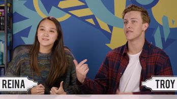 Troy Glass and Reina Pelky in People vs. Food (2014)