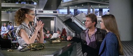 George Gilmour, Francesca Poston, and Catherine Mary Stewart in The Apple (1980)