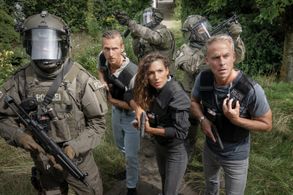 Marco Girnth, Amy Mußul, and Johannes Hendrik Langer in Leipzig Homicide: Anna (2024)