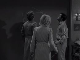 Charles Aidman, Sarah Marshall, and Robert Sampson in The Twilight Zone (1959)