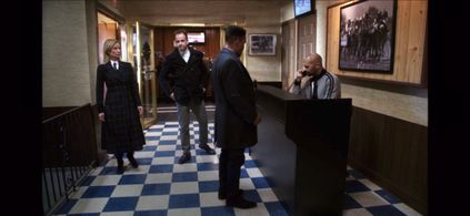 Jonny Lee Miller, Lucy Liu, Jon Michael Hill, and Armando Acevedo in Elementary (2012)