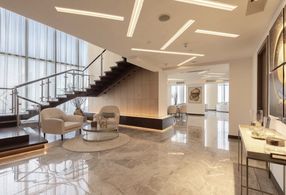 Sets built on stage for Patty Jenkins show Betrayal