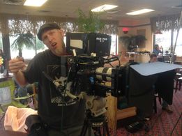 On the set of The Thin Line in Montana