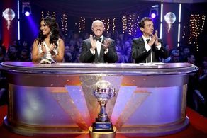 Carrie Ann Inaba, Bruno Tonioli, and Len Goodman in Dancing with the Stars (2005)