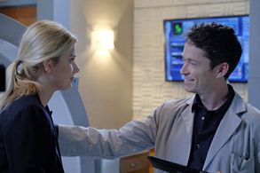 Simon Quarterman and Emma Ishta in Stitchers (2015)