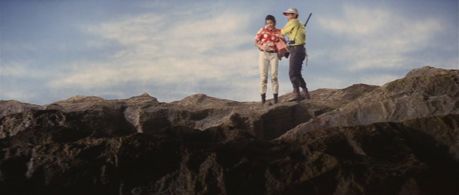 Akira Kubo and Bibari Maeda in Son of Godzilla (1967)
