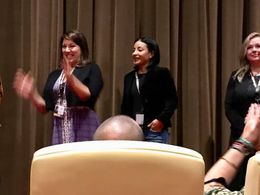 Crystal P. Bazemore at Lady Filmmakers for Q&A at SOUND screening in Beverly Hills