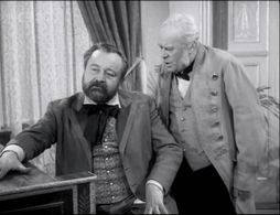 Jan Werich and Bohus Záhorský in The Bear (1961)