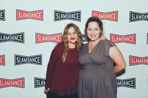 Christina Kallas and Allison Vanore at an event for The Rainbow Experiment (2018)