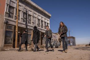 Jason Lewis, Peter Mensah, Yul Vazquez, and François Arnaud in Midnight, Texas (2017)