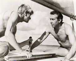 Zygmunt Malanowicz and Leon Niemczyk in Knife in the Water (1962)