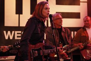Michael Des Barres and Emily Deschanel in Bones (2005)