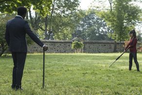 Clé Bennett and Kiki Sukezane in Heroes Reborn (2015)