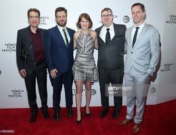 George Feucht, Ben Rock, Emily Bell, A. Vincent Ularich, and Ron Morehouse. Future Boyfriend premiere at Tribeca Film Fe