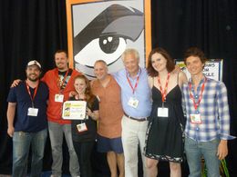Me and the cast of Herpes Boy at ComicCon