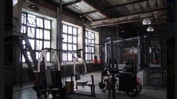 Sets built on stage for the show Kingdom starring Frank Grillo, Matt Lauria, Jonathan Tucker and Nick Jonas