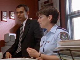 Aaron Pedersen and Toni Scanlan in Water Rats (1996)