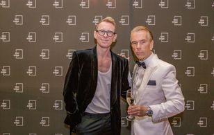 Matthew Bauer with Gunnar Bond James Schafer at the World Premiere of THE OTHER FELLOW, DocEdge Auckland NZ