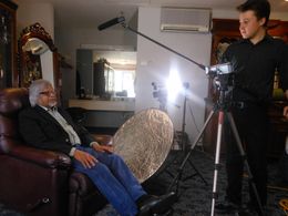 Interviewing Arun Gandhi for 