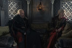 Paddy Considine and Milly Alcock in House of the Dragon (2022)