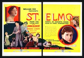 Warner Baxter, John Gilbert, Barbara La Marr, and Bessie Love in St. Elmo (1923)