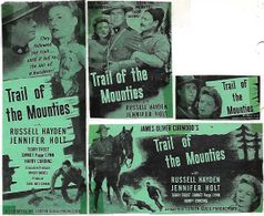 Harry Cording, Russell Hayden, Jennifer Holt, and Emmett Lynn in Trail of the Mounties (1947)