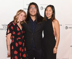 Carrie Weprin, Stephanie Wang-Breal, and Panda Lee at an event for Blowin' Up (2018)