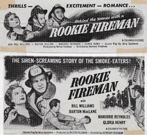 Barton MacLane, Marjorie Reynolds, and Bill Williams in Rookie Fireman (1950)