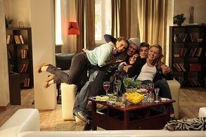 Elena Polyanskaya, Veronika Agapova, Oleg Blinov, and Mikhail Gavrilov in Zdes kto-to est (2010)