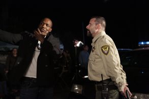 Director LazRael Lison working with Actor Judd Nelson