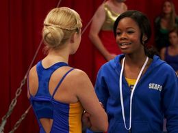 Olivia Holt and Gabby Douglas in Kickin' It (2011)
