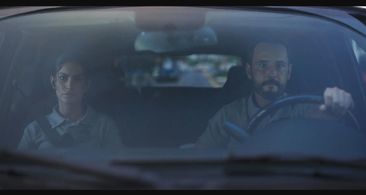 Rodrigo Santoro and Hollie Bahar in Wolf Pack (2023)