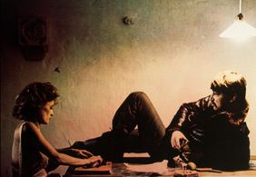 Rainer Werner Fassbinder and Ingrid Caven in Shadow of Angels (1976)