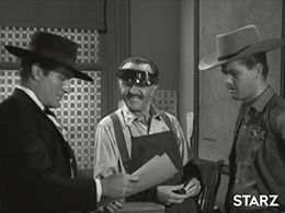 Mason Alan Dinehart, Hugh O'Brian, and Jerry Sheldon in The Life and Legend of Wyatt Earp (1955)