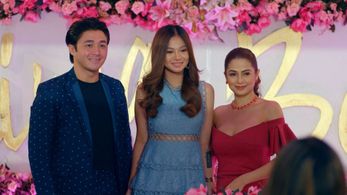 Angeli Khang, Arron Villaflor, and Jamilla Obispo in Wag Mong Agawin Ang Akin: Agaw-atensyon (2022)