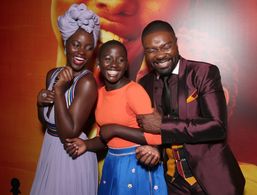David Oyelowo, Lupita Nyong'o, and Madina Nalwanga at an event for Queen of Katwe (2016)