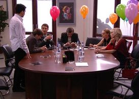 Yuliya Rutberg, Georgiy Taratorkin, Ilya Lyubimov, Pyotr Krasilov, Grigoriy Antipenko, and Olga Lomonosova in Ne rodis k