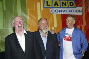 Dick Martin, George Schlatter, and Alan Sues in Rowan & Martin's Laugh-In (1967)